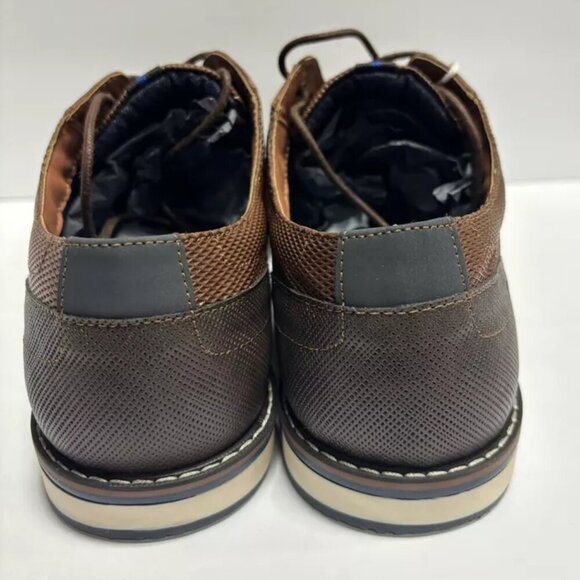 Nunn Bush Men’s Circuit Plain Toe Oxford Brown, Size 11 Wide main image 4